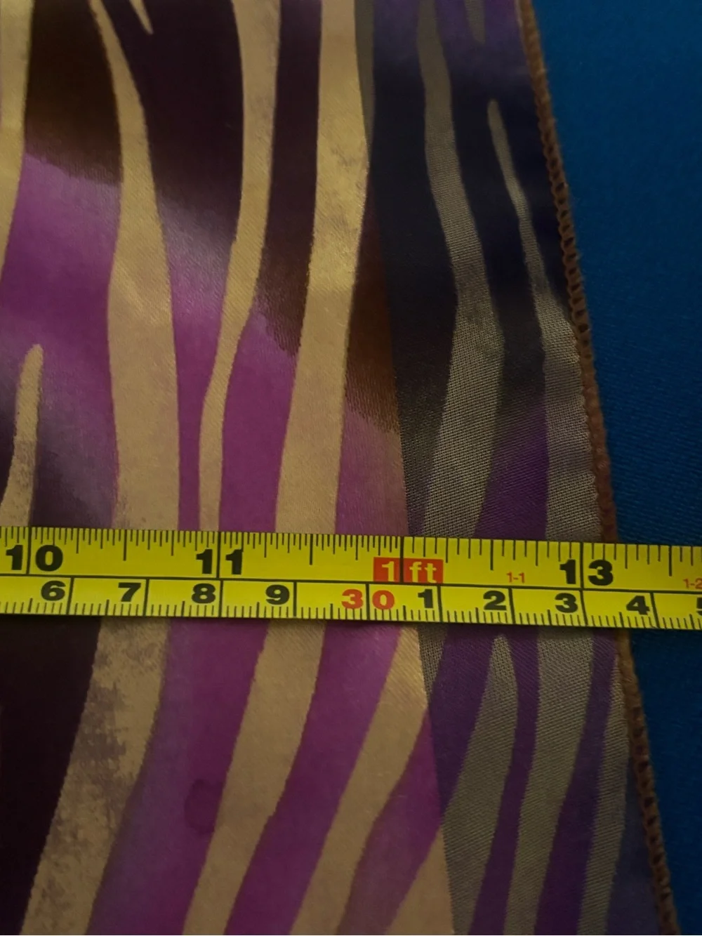 Purple and Silver Zebra Stripe Lightweight Scarf with a silk feel